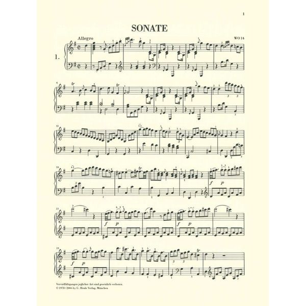 Henle Verlag Clementi Klaviersonaten 1