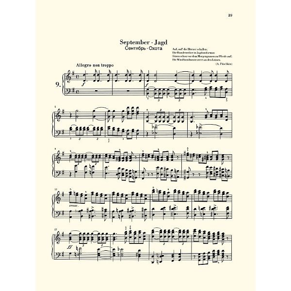 Henle Verlag Tschaikowsky Die Jahreszeiten