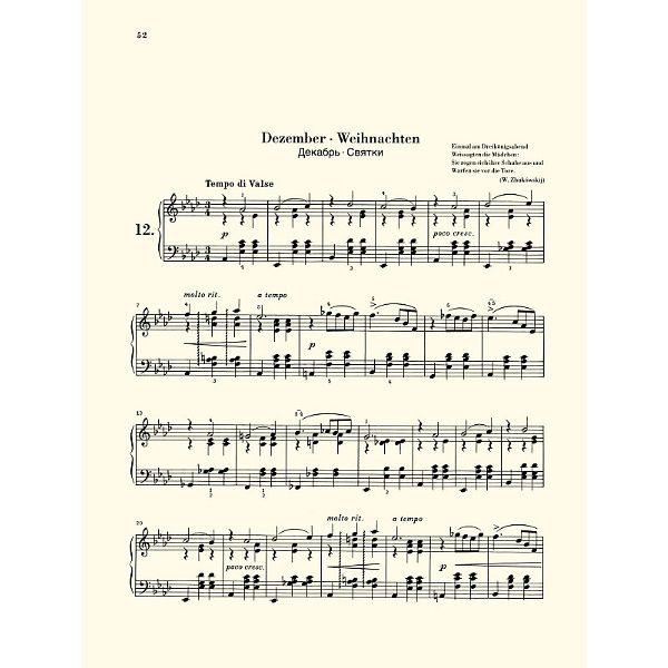 Henle Verlag Tschaikowsky Die Jahreszeiten
