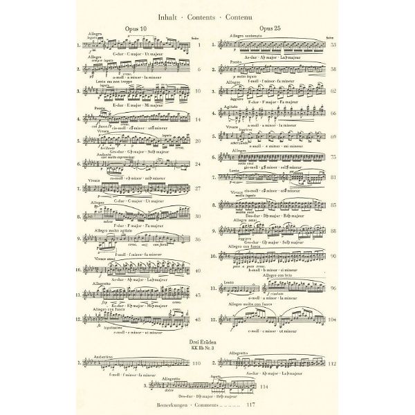 Henle Verlag Chopin Etüden op.10/op.25