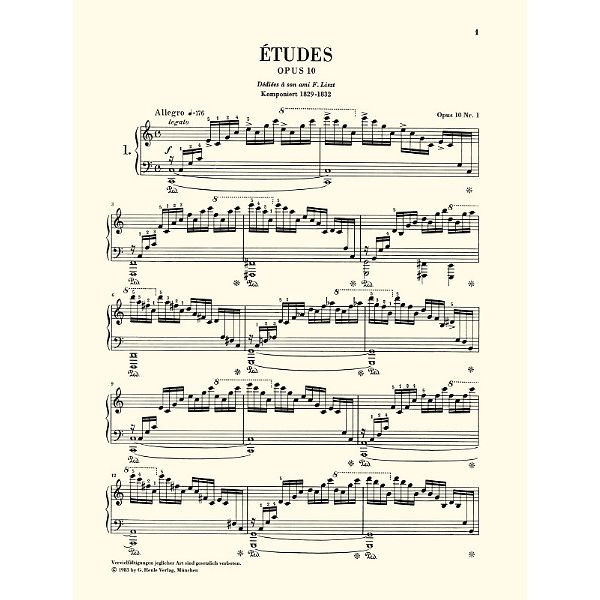 Henle Verlag Chopin Etüden op.10/op.25