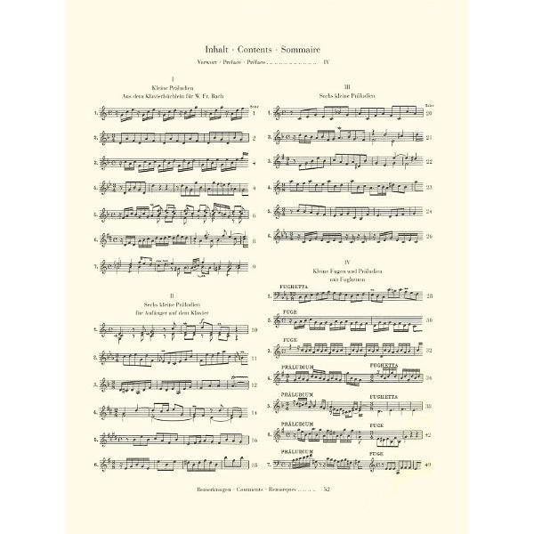 Henle Verlag Bach Präludien & Fughetten