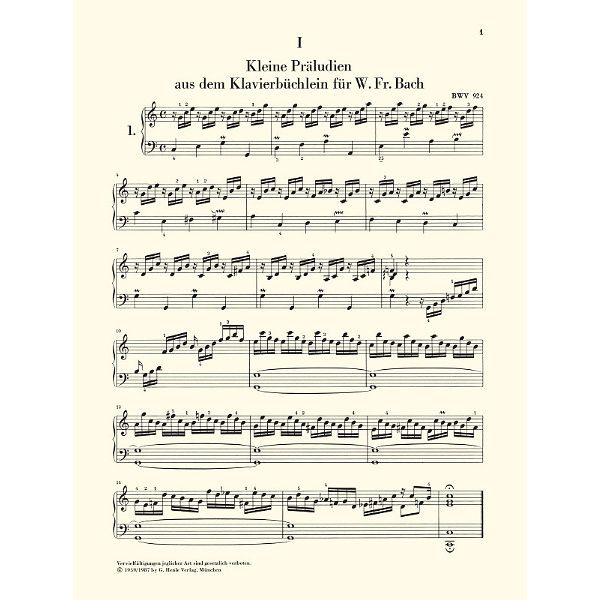 Henle Verlag Bach Präludien & Fughetten