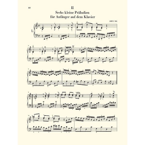 Henle Verlag Bach Präludien & Fughetten