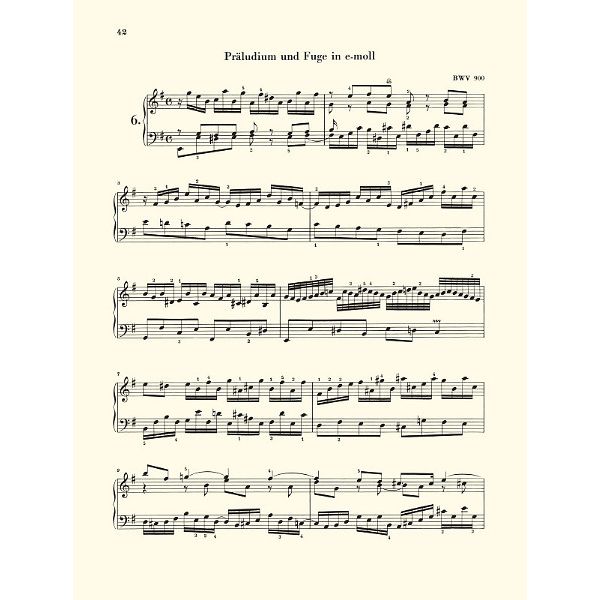 Henle Verlag Bach Präludien & Fughetten