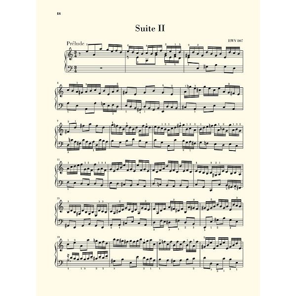 Henle Verlag Bach Englische Suiten