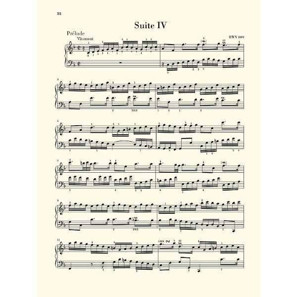 Henle Verlag Bach Englische Suiten