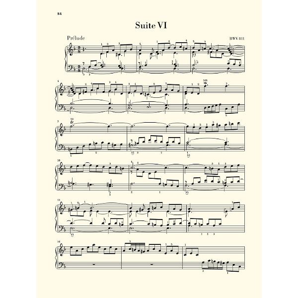 Henle Verlag Bach Englische Suiten