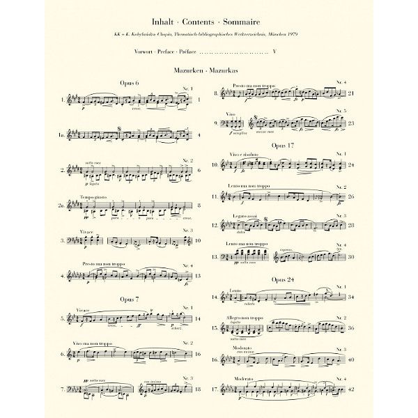 Henle Verlag Chopin Mazurken