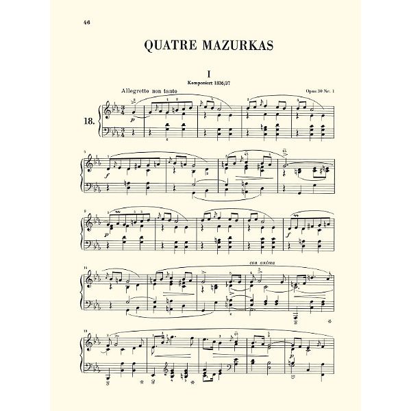 Henle Verlag Chopin Mazurken