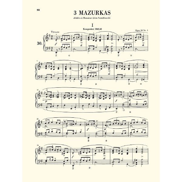 Henle Verlag Chopin Mazurken