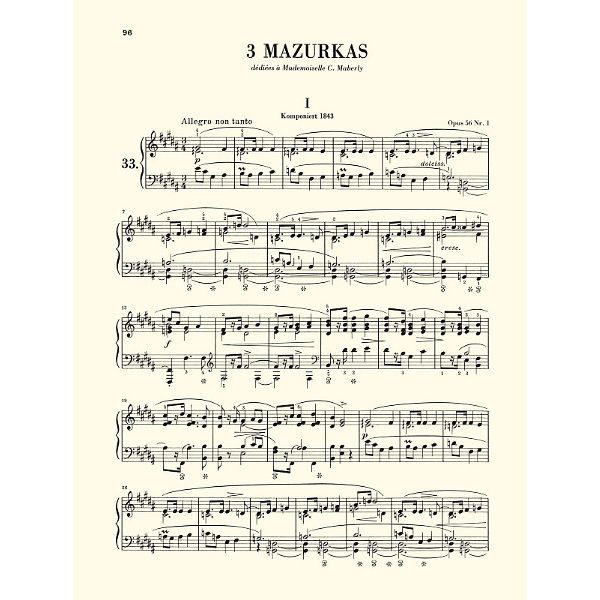 Henle Verlag Chopin Mazurken