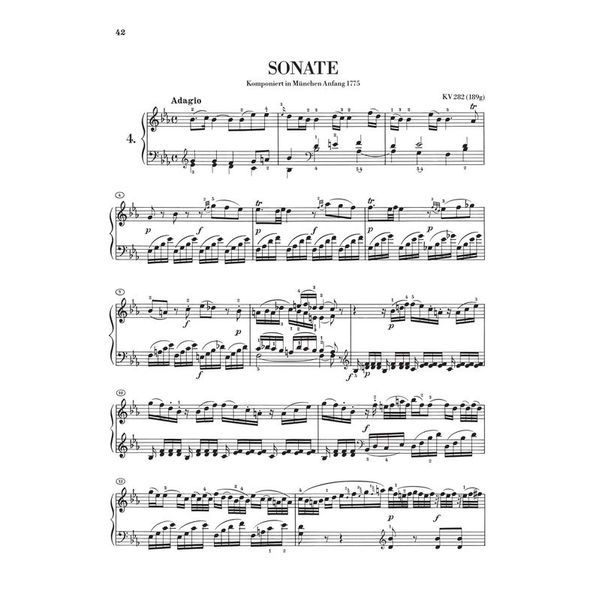 Henle Verlag Mozart Klaviersonaten 1