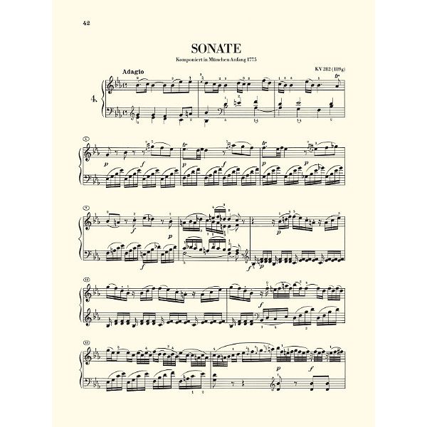 Henle Verlag Mozart Klaviersonaten 1