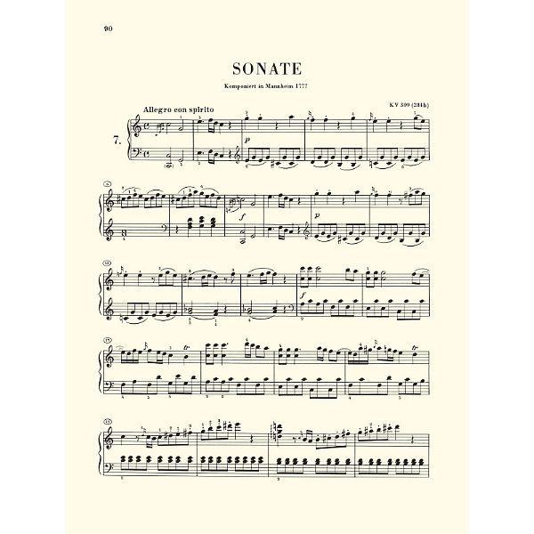 Henle Verlag Mozart Klaviersonaten 1