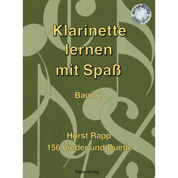 Horst Rapp Verlag Klarinette lernen mit Spaß 2