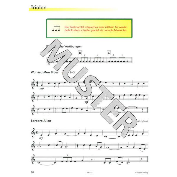 Horst Rapp Verlag Klarinette lernen mit Spaß 2