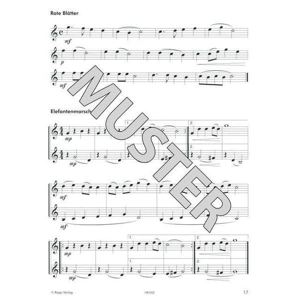 Horst Rapp Verlag Klarinette lernen mit Spaß 2