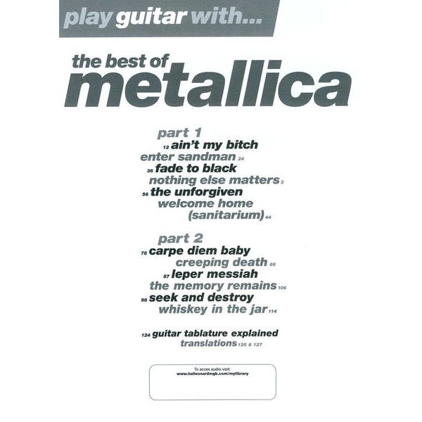 Music Sales Play Guitar With Metallica