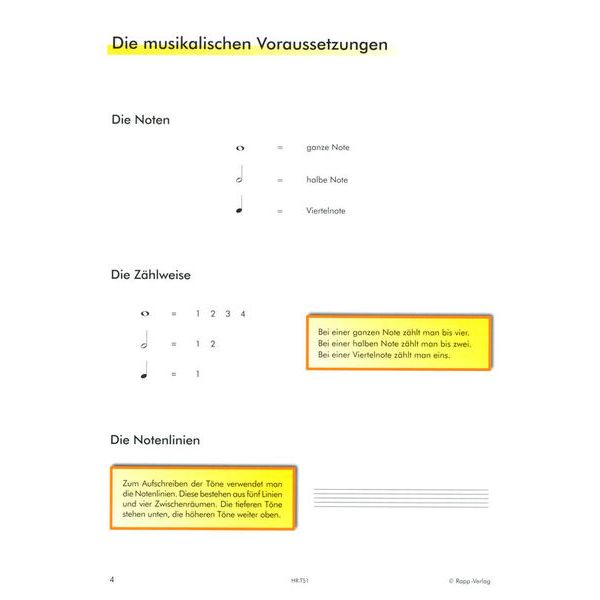 Horst Rapp Verlag Trompete Lernen mit Spaß 1
