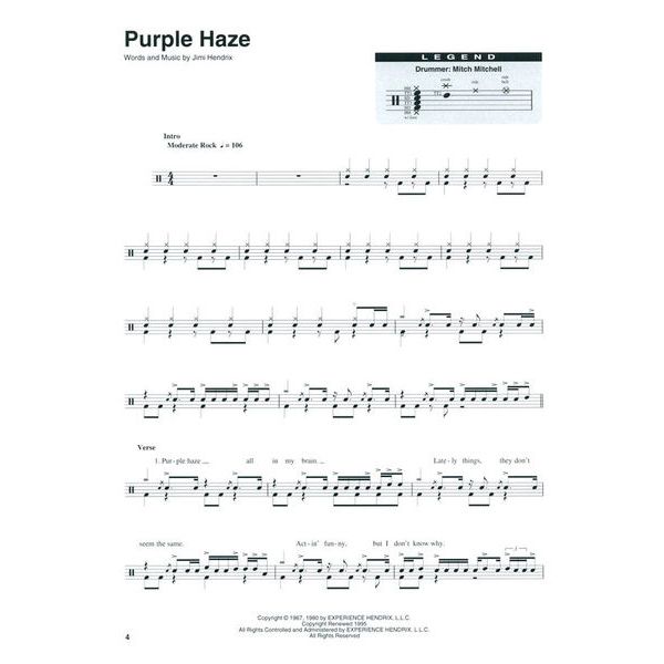 Hal Leonard Drum Play-Along Jimi Hendrix
