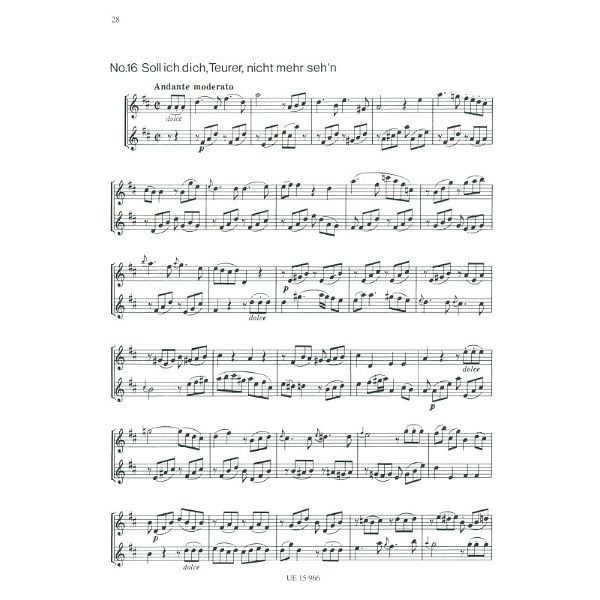 Universal Edition Mozart Die Zauberflöte