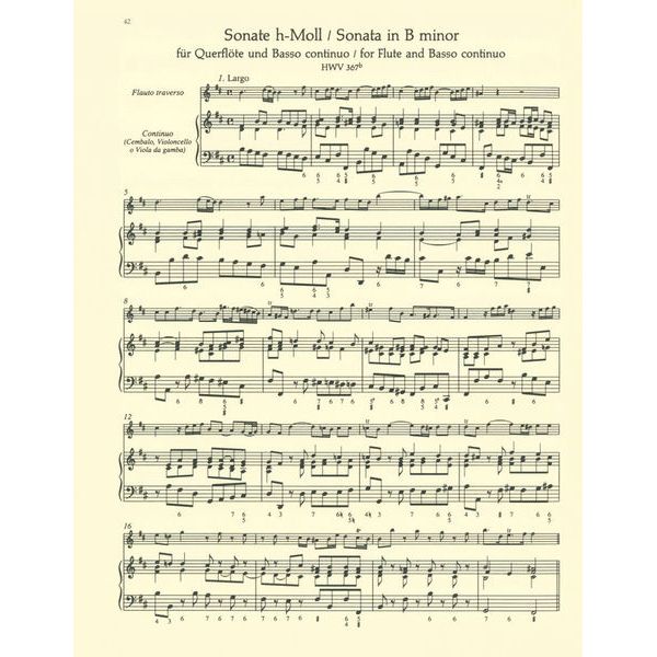 Bärenreiter Händel Elf Sonaten für Flöte