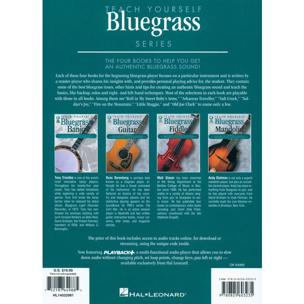 Oak Publications Teach Yourself Bluegrass Banjo