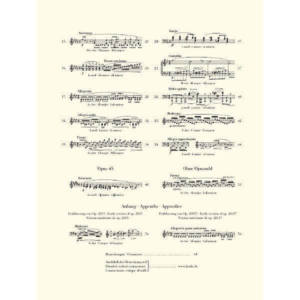 Henle Verlag Chopin Préludes