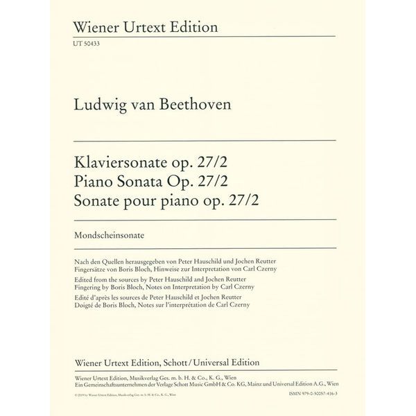 Wiener Urtext Edition Beethoven Mondscheinsonate