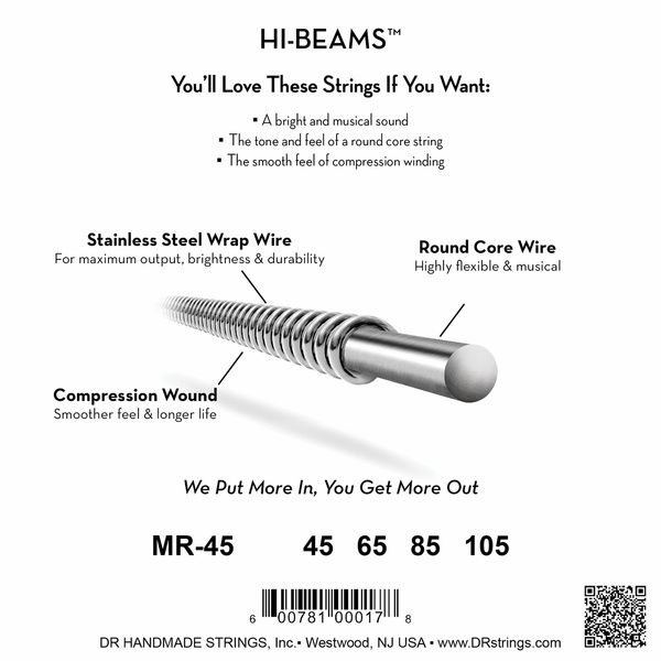DR Strings Hi-Beams MR-45