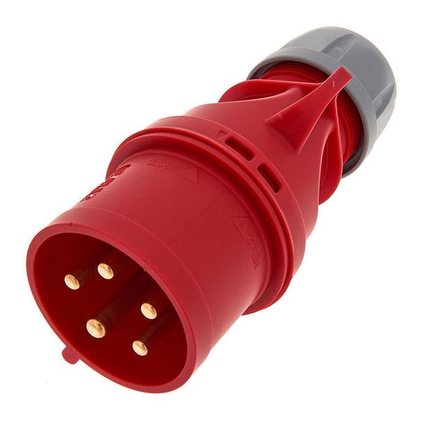 CEE connector 5p. 400V/16A RED female 