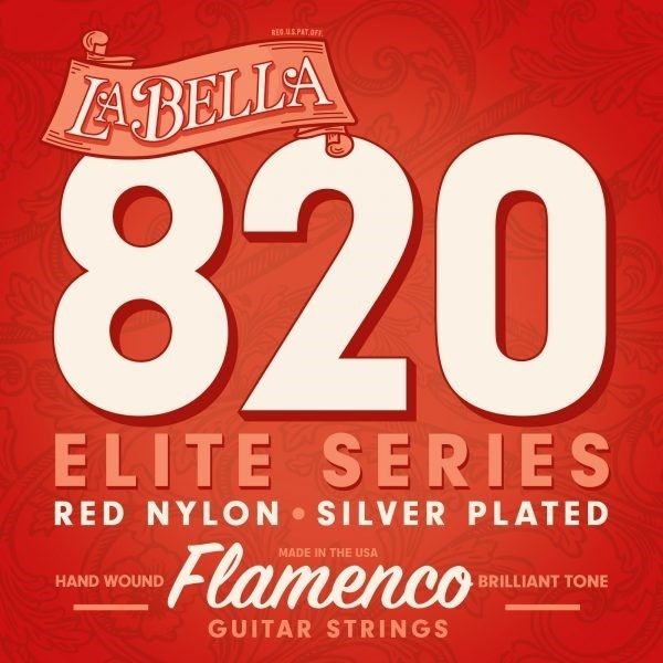 La Bella 820 Red Nylon Flamenco Strings