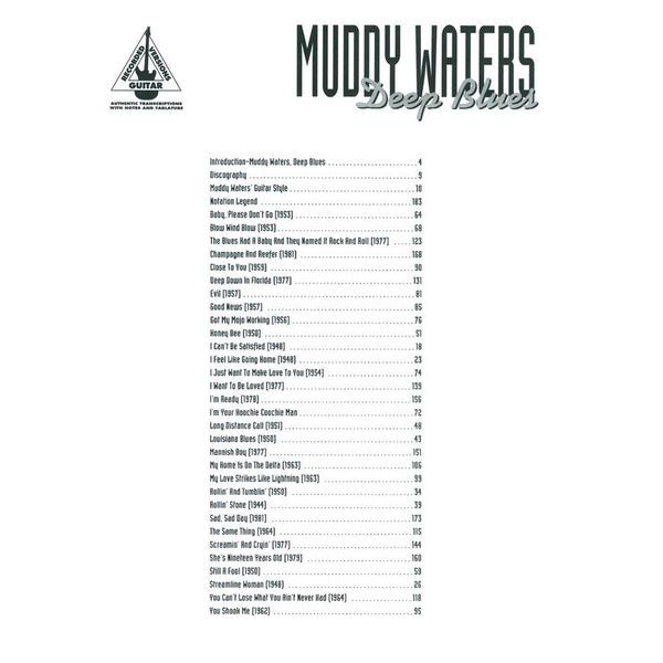 Music Sales Muddy Waters Deep Blues
