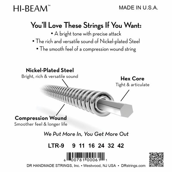 DR Strings Hi-Beam LTR-9
