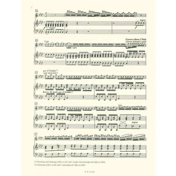 Edition Peters Vivaldi Jahreszeiten Winter