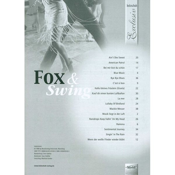 Holzschuh Verlag Fox & Swing Accordion