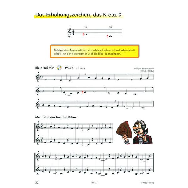 Horst Rapp Verlag Klarinette lernen mit Spaß 1