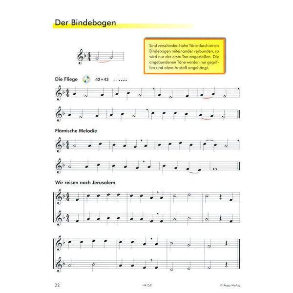 Horst Rapp Verlag Querflöte Lernen mit Spaß 1