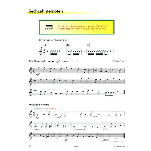 Horst Rapp Verlag Querflöte Lernen mit Spaß 2