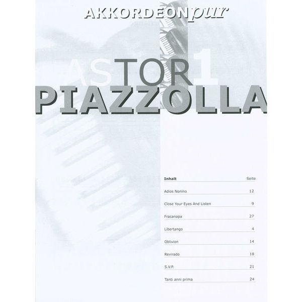 Holzschuh Verlag Akkordeon Pur Piazzolla 1