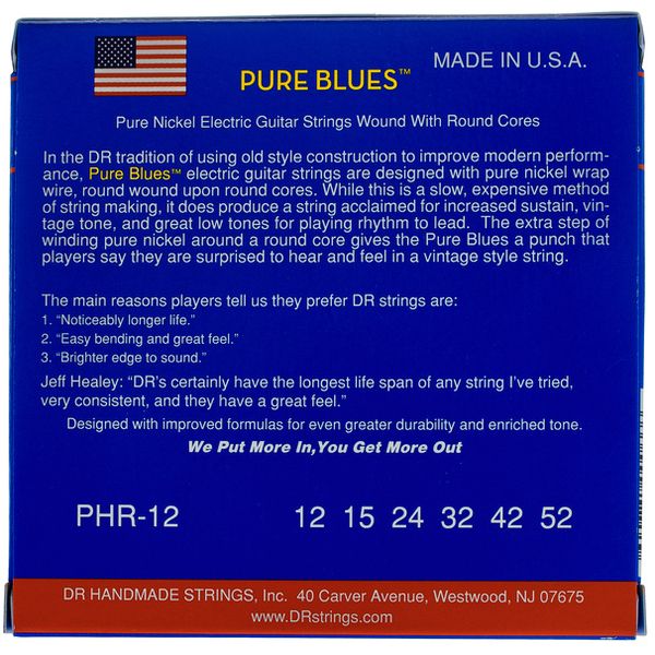 DR Strings Pure Blues PHR-12
