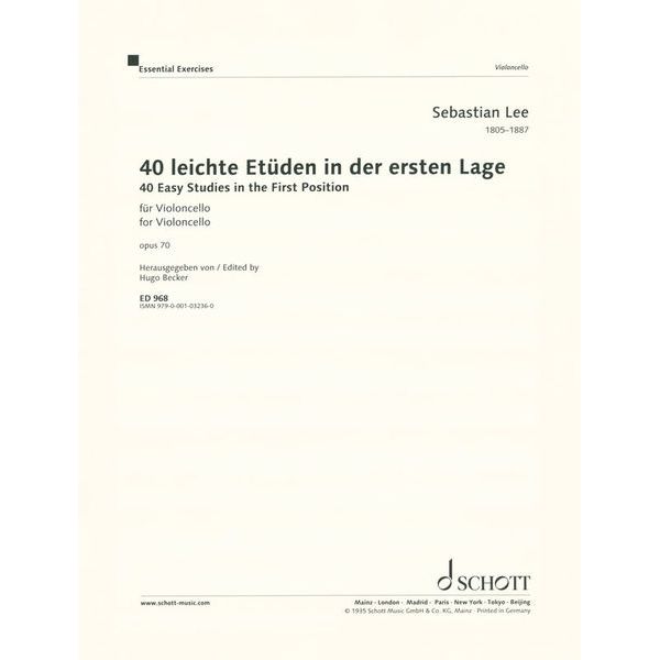 Schott Lee 40 leichte Etüden