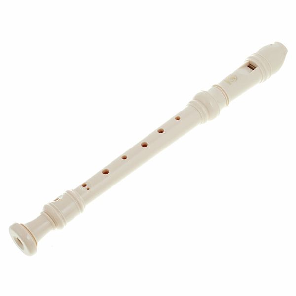 C-Sopran Blockflöte - C-Flöte für Kinder, weiß, barocke Griffweise