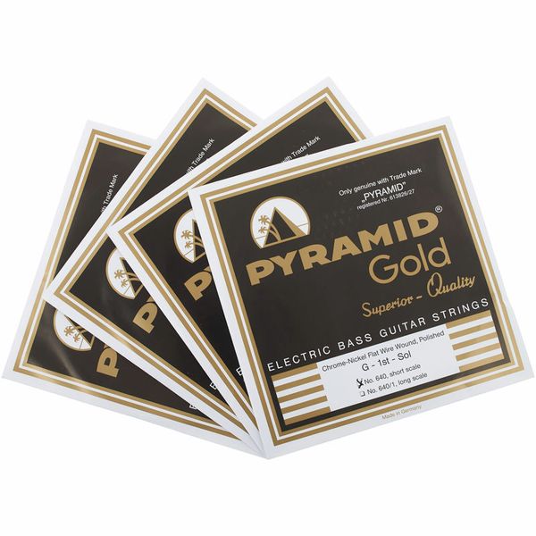 Pyramid Gold Flatwound 040-100 – Thomann United States
