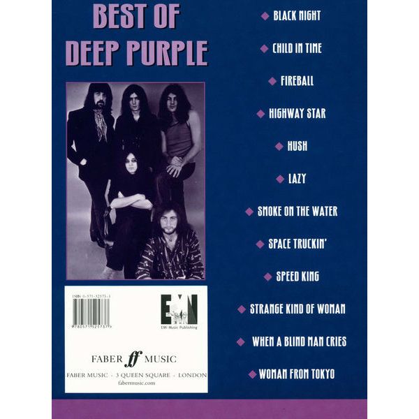 Faber Music Best Of Deep Purple Guitar