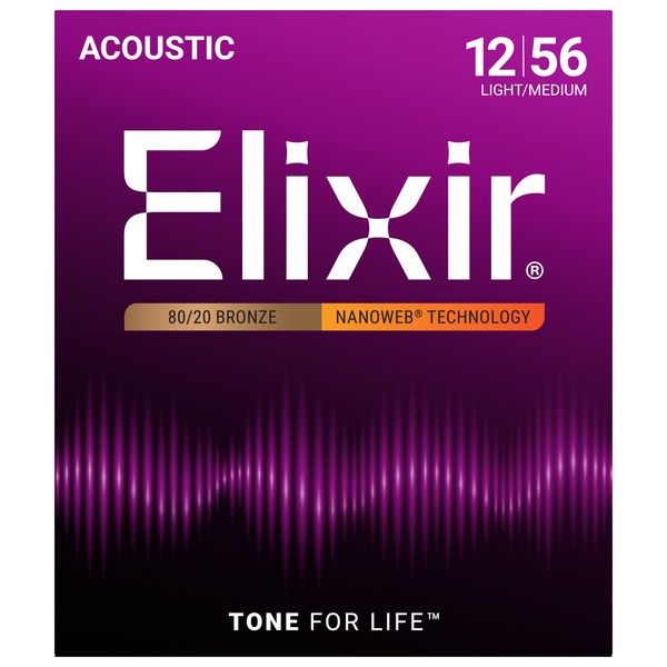 Elixir Nanoweb Light-Medium Acoustic