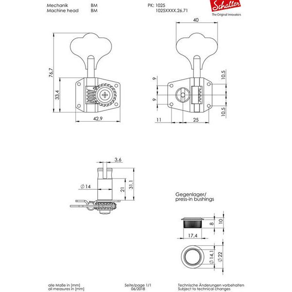 Schaller BM 2L/2R CH