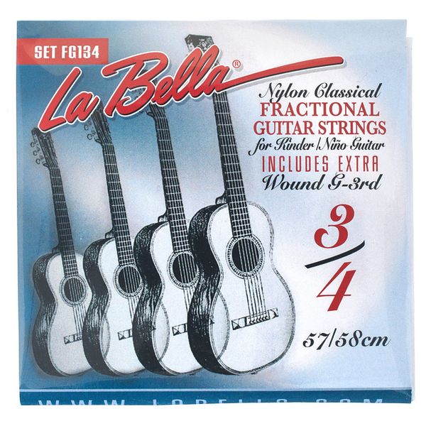 Cordes petites guitares classiques La Bella Fractional