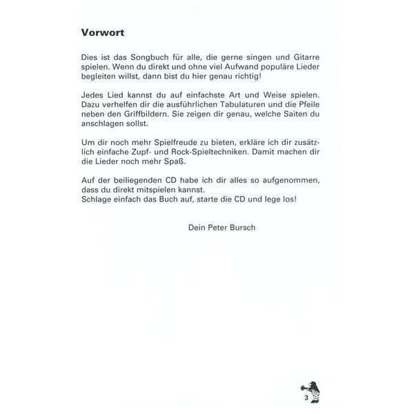 Voggenreiter P.Bursch's Songbuch Für Git 1